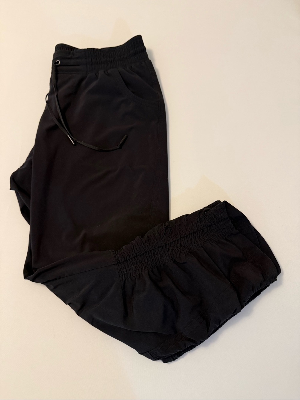 Athleta Black Cropped Jogger Pants